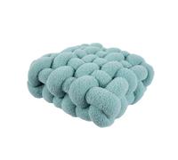 Almohada de bola anudada, Almohada con nudo, multicolor, varios tamaños(Blue,40x45x12cm)