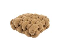 Almohada de bola anudada, Almohada con nudo, multicolor, varios tamaños(Khaki,40x45x12cm)
