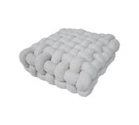 Almohada de bola anudada, Almohada con nudo, multicolor, varios tamaños(Light Grey,40x45x12cm)