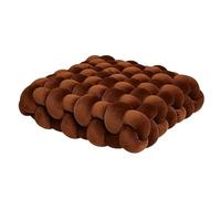 Almohada de bola de nudo, cojín sensorial de terciopelo suave para decoración del hogar, almohada redonda hecha a mano para sofá, cama, oficina, lectura