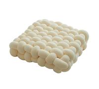 Almohada de bola de nudo, cojín sensorial de terciopelo suave para decoración del hogar, almohada redonda hecha a mano para sofá, cama, oficina, lectura