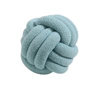 Almohada de Bola de Nudo Suave, 11 en Cojines de Lana de Cordero, Almohada de Bola de Nudo Bola de Boucle Bola Anudada Hecha a Mano para Cojín de Silla de Sofá, Almohada de Bola de Nudo(Azul claro)