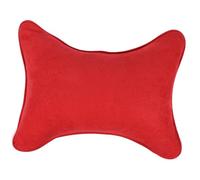Almohada de Coche Cuello Roja de Pelo Sintético, Hueso