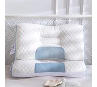 Almohada de contorno cervical, soporte ergonómico para el cuello para personas que duermen de lado, alivio del dolor para cuello y hombros, ideal para todas las posiciones de sueño