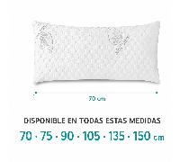 Almohada de Copos Viscoelásticos, Tejido Aloe Vera , Firmeza Media, Termorregulable al Cuello, Ergonómicas y Transpirable. Ayudando a mantener una postura mientra duerme y reduce la presión cervical.
