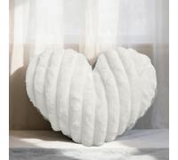 Almohada De Corazón, 40 X 35 Cm, Cojín Estético Suave Y Cómodo Con Forma De Corazones, Lindos Cojines Peludos Para Silla, Dormitorio, Sala De Estar, Dormitorio, Apartamento, Sala De Estar, Habitació