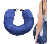 Almohada de cuello rellenable, almohada de viaje portátil con bolsa de | Almohada cervical para viajes en avión, tren, almohada de cuello rellenable que proporciona comodidad portátil con un diseño