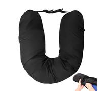 Almohada de Cuello rellenable para Viajes, Bolsa de Almacenamiento Recargable, Almohada para el Cuello, rellena con Cosas y Ropa, Almohada de Viaje rellenable con Correas Ajustables para Equipaje