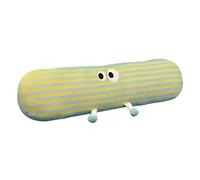 Almohada de cuerpo completo: linda almohada de a rayas para adultos, 35.43 pulgadas de largo | Cubierta extraíble, almohada larga decorativa para dormir, cojín lumbar para la pierna, la espalda