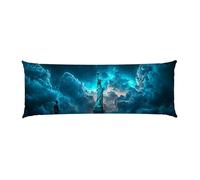 Almohada de Cuerpo Entero 90x30cm, Almohada Corporal para Adultos, Dormir de Lado, Soporte Firme para Espalda y Caderas, Funda de Terciopelo Extraíble y Lavable（Estatua de la Libertad i-781