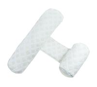 Almohada de cuña ajustable antivuelco para dormir de lado del bebé, posicionador de sueño infantil transpirable con funda extraíble para un apoyo cómodo, seguridad para recién nacidos, color bla