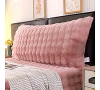 Almohada de cuña de lectura para apoyo del respaldo, cojín largo para cabecero con funda extraíble para un sueño cómodo