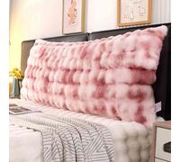 Almohada de cuña de lectura para apoyo del respaldo, cojín largo para cabecero con funda extraíble para un sueño cómodo