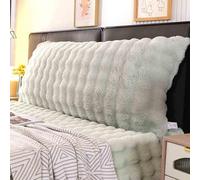 Almohada de cuña de lectura para apoyo del respaldo, cojín largo para cabecero con funda extraíble para un sueño cómodo