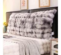 Almohada de cuña de lectura para apoyo del respaldo, cojín largo para cabecero con funda extraíble para un sueño cómodo