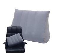 Almohada de cuña inflable, soporte triangular, posicionador corporal portátil, flocado ligero, ergonómico, espalda lumbar, elevación de piernas, ayuda a relajarse, cojín de apoyo para relajación, con