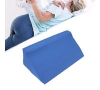 Almohada de Cuña Lateral para el Cuerpo Azul con Cremallera Oculta Almohada de Cuña Lateral Inclinada de Cuero para Adultos que Duermen de Lado Vientre de Embarazo (50 * 25 * 15cm)