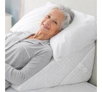 Almohada de cuña para apnea del sueño, almohada de cuña de altura ajustable de 12 pulgadas para dolor crónico, personas discapacitadas y cuidado y posicionamiento a largo plazo