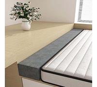 Almohada de cuña para cama, relleno de espacio de cama gris, 90 cm a 213 cm, extensor de colchón duradero para cabecero/pared, almohada rectangular para cama individual, doble, queen y king