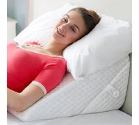 Almohada de cuña para la apnea del sueño, almohada de cuña de altura ajustable de 12 pulgadas para cabecero, Gerd, alivio del reflujo ácido, ronquidos y recuperación postoperatoria. Almohada de cama