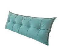 Almohada De CuñA Triangular Cuerpo Decorativo Cojines CojíN Lumbar De Refuerzo De Lectura CojíN Triangular De Cabecera Doble Respaldo DiváN con Funda Removible for Sofá/Cama(Lake Blue,60 * 50 * 15cm)