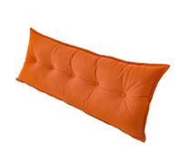 Almohada De CuñA Triangular Cuerpo Decorativo Cojines CojíN Lumbar De Refuerzo De Lectura CojíN Triangular De Cabecera Doble Respaldo DiváN con Funda Removible for Sofá/Cama(Orange,60 * 50 * 15cm)