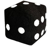 Almohada de dados de 8 x 8, lindo juguete de dados de felpa con lazo de terciopelo y cómodo relleno, decoración creativa y divertida para el hogar, dormitorio, sofá, decoración de cafetería, gigant