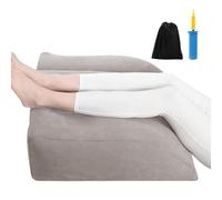 Almohada de elevación de piernas, cuña de apoyo inflable de 63 x 50 x 25 cm, cojín ergonómico cómodo, diseño de ayuda de descanso ajustable, solución de relajación de recuperación para el hogar