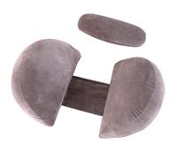 Almohada de Embarazo, Almohada Embarazada Dormir en Forma de J, Multifuncional Embarazo Almohada de Cuerpo Completo para Soporte de Vientre/Caderas/Piernas/Espalda, Extraíble Lavable (gris oscuro 1)