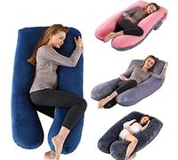 Almohada de embarazo Almohadas de embarazo Almohada de embarazo Almohada de cuerpo entero Almohada de maternidad 100% algodón Almohada de maternidad para mujeres embarazadas Espalda Caderas Dorm
