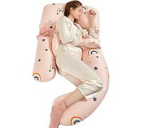 Almohada de embarazo Almohadas de maternidad y corporales Almohada de apoyo para el embarazo de cuerpo entero, mullida y de maternidad Almohadas de embarazo desmontables Algodón de alta elastici