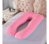 Almohada de embarazo de terciopelo cristal grande 70*145cm - Almohada de U extraíble y lavable, gran almohada lumbar, se a del cuerpo y proporciona una de sueño cómoda.
