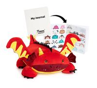 Almohada de espuma viscoel stica de peluche Jax The Red Dragon de MEMORY MATES, 15 animales de peluche