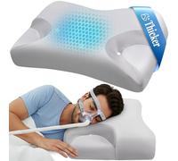Almohada de espuma viscoelástica CPAP para dormir de lado, almohada para apnea del sueño, almohadas nasales CPAP adecuadas para todos los usuarios de máscaras CPAP, almohada ortopédica de apoyo para