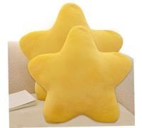 Almohada de estrella de 2 piezas, almohada de felpa en forma de estrella de 12 pulgadas, lindo cojín decorativo de cojín decorativo para vivir, sala de juegos de dormitorio, decoración, regalo.