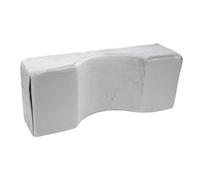 Almohada de Extensión de Pestañas en Forma de U para Salón de Belleza, para Injerto de Pestañas, Decoración de Uñas, Reposamanos, Flocado Gris Plateado