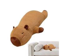 Almohada De Felpa Capibara - Cojín Largo Y Suave De Peluche, Adorable Almohada De Abrazo, Compañero Para La Siesta, Almohadas Decorativas De Personajes De Dibujos Animados | Para Niños,