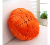 Almohada de felpa de baloncesto, esponjosa, duradera, rellena de fútbol, almohada de bola deportiva, almohada de bola de 14 pulgadas, almohada de bola suave y duradera, almohada de felpa redonda,