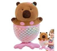 Almohada de Felpa de Capibara,Muñeca de Capibara de Felpa,Peluche de Carpincho - Abrazando carpincho Juguete para niños, Adultos Sala de Estar, Dormitorio