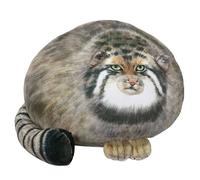 Almohada de felpa de gato de Pallas 3D, almohada de zorro mapache, animales de peluche, lindo juguete suave, decoración del hogar, regalo for cumpleaños, Navidad, día de San Valentín ( Color : Pallas'