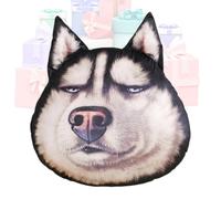 Almohada de felpa en forma de perro | Cojín lindo Husky Cabeza | Peluche Decoración - Para Oficina Apartamento Hotel Habitación Estudiante Granja Interior Coche Sala de estar