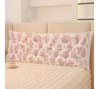 Almohada de felpa para cabecero de cama, cojín rectangular con soporte de refuerzo, almohada de espalda suave con correa elástica para la espalda para dormitorio, cama, lectura, sala de estar