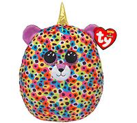Almohada de felpa suave Ty, Squish a Boos, unicornio, multicolor, Giselle, ideal para cualquier ocasión, 33 cm, 1 pieza, varios modelos (marioneta con o sin cuerno de oro)