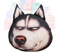 Almohada de forma genérica para perros | Plush Husky Head Cushion Throw Pillow, Soft Decorative Pillows for Home, Office, Apartment, Hotel, College Dorm Room, Farmhouse, Car Interior & Living Room