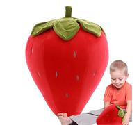 Almohada de Fresa genérica, con Forma de Strawberry Soft Pillows, 9,84 Pulgadas Lindo Plush Toy for Girls and Women, Aesthetic Bedroom and Easter, Birthday, Valentine's Day Favors