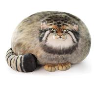 Almohada de Gato de Estepa Gordita - Peluche de Felpa de 18 Pulgadas, Lindo Gato Pallas, Juguetes Suaves, Almohada para Gatito, Regalo
