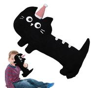 Almohada de gato larga, almohada de cuerpo de felpa gato Lindas almohadas