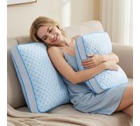 Almohada de gel térmica para dormir para otoño e invierno, diseño ergonómico para duermen de , soporte para , extraíble y lavable, altura ajustable, transpirable y no sudorosa, al cuello