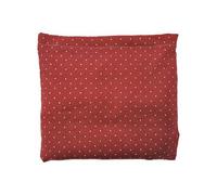Almohada de grano de trigo, roja con lunares, 18 x 19 cm