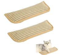 Almohada de hierba gatera de sisal natural, duradera y duradera, extremos para que los gatos mastiquen, ayudando a limpiar los dientes y aliviar el estrés. Adecuado para gatos de interior, gatitos y